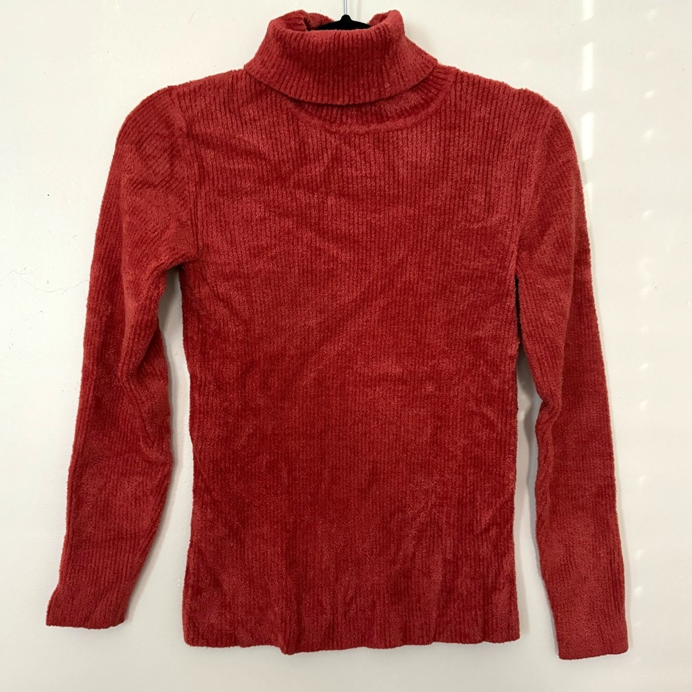 Vintage Talbots Chenille Orange Sweater